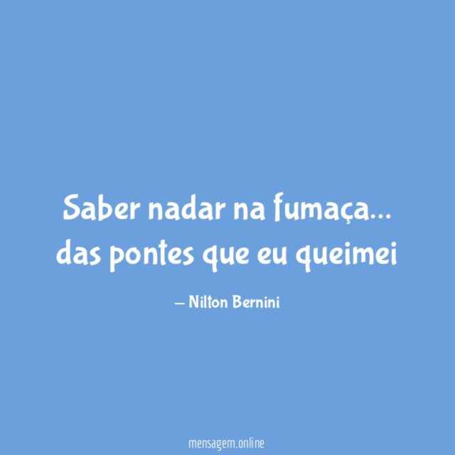 Saber nadar na fumaça