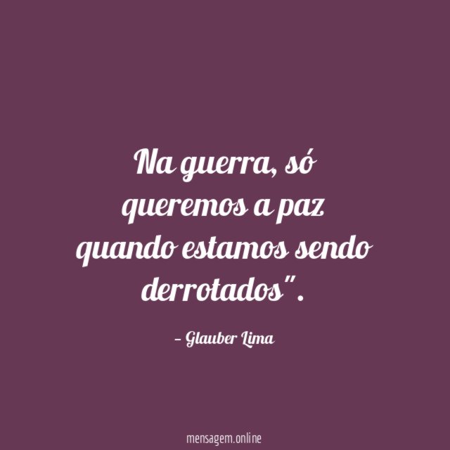 Na guerra