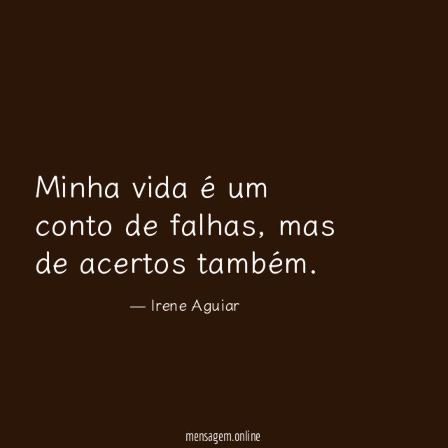 Minha vida é um conto de falhas