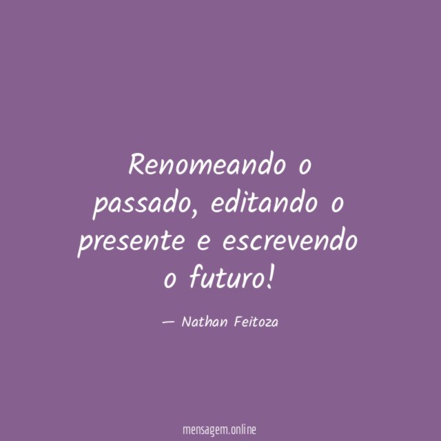 Renomeando o passado