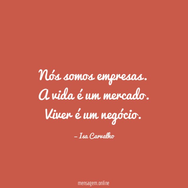 Nós somos empresas