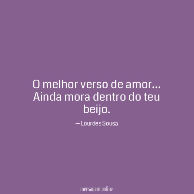 O melhor verso de amor