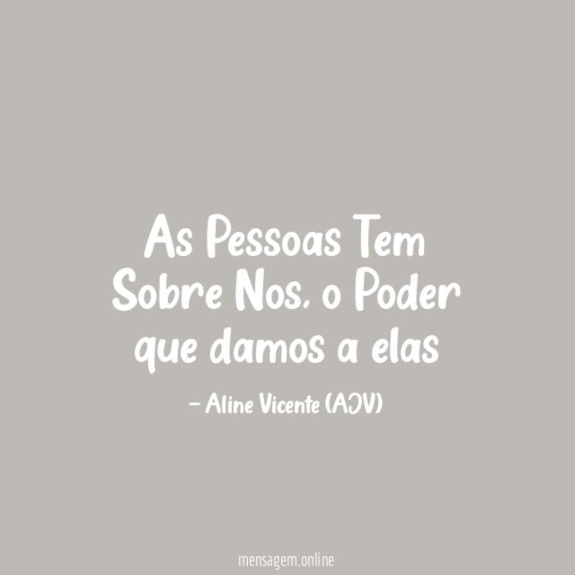 As Pessoas Tem Sobre Nos