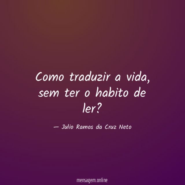 Como traduzir a vida
