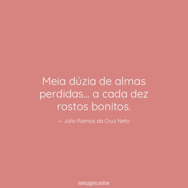 Meia dúzia de almas perdidas