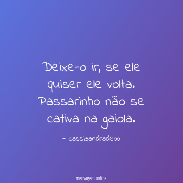 Deixe-o ir
