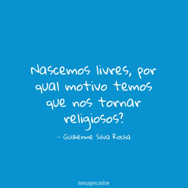 Nascemos livres
