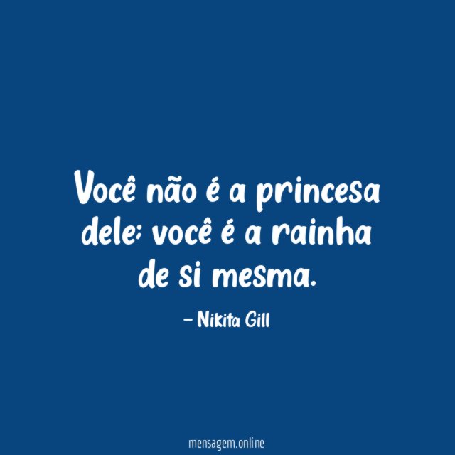 Você não é a princesa dele