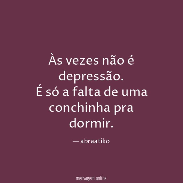 Às vezes não é depressão