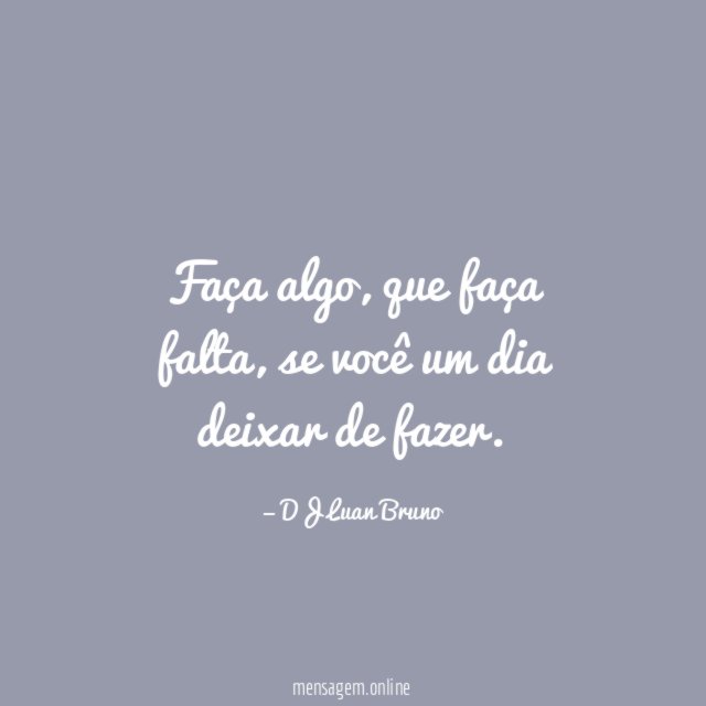 Faça algo
