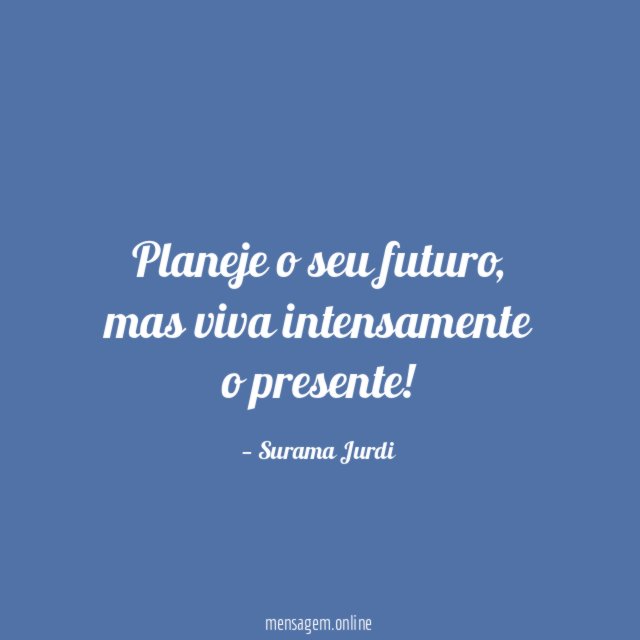 Planeje o seu futuro