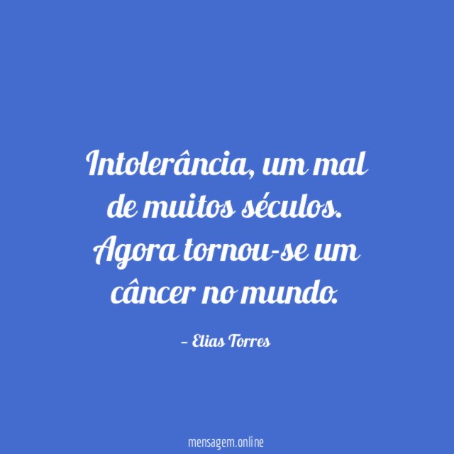 Intolerância