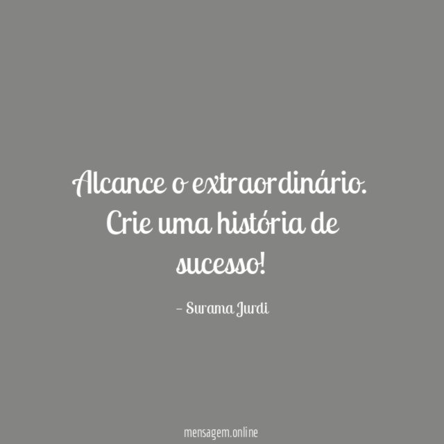 Alcance o extraordinário