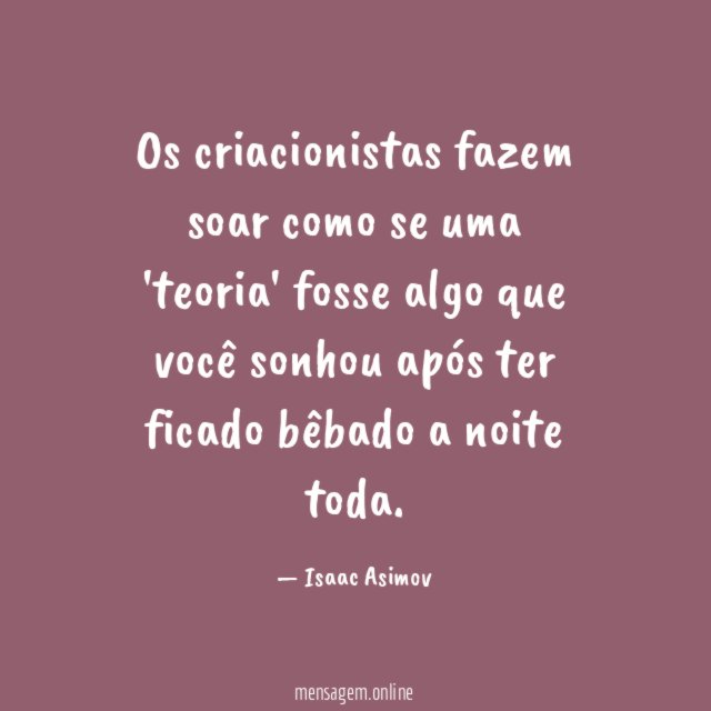 Os criacionistas fazem soar como se uma 'teoria'