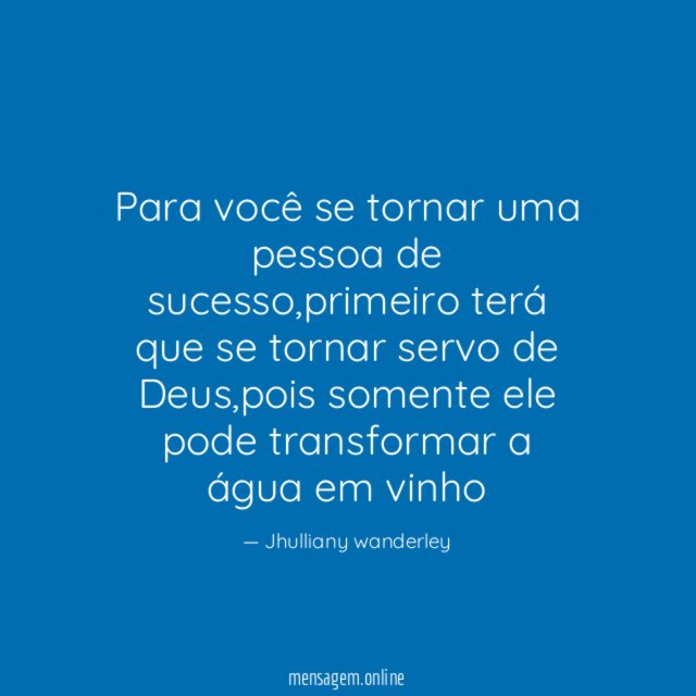 Para você se tornar uma pessoa de sucesso