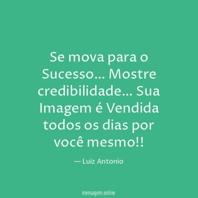 Se mova para o Sucesso