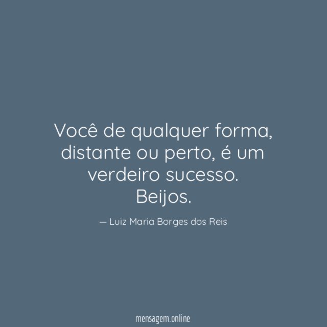 Você de qualquer forma