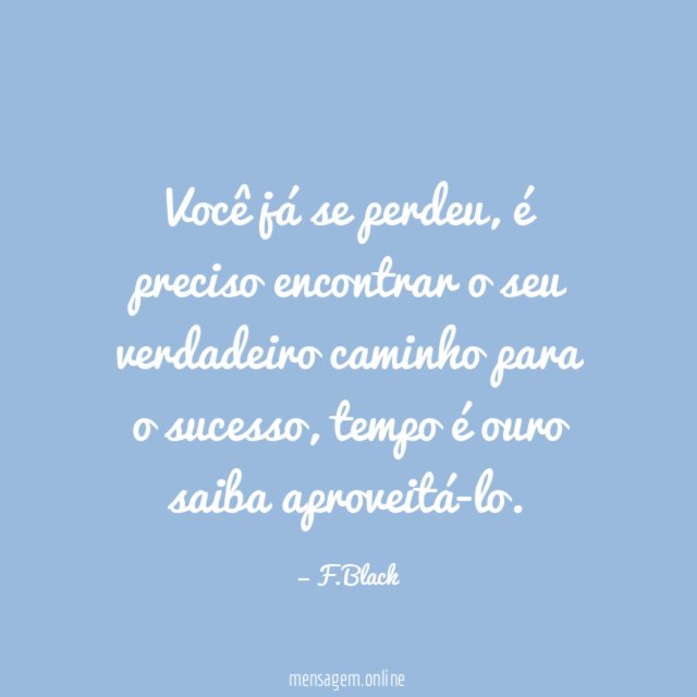 Você já se perdeu