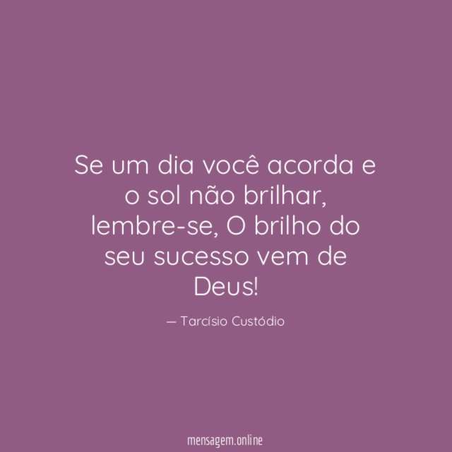 Se um dia você acorda e o sol não brilhar