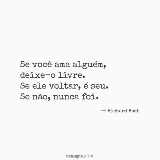 Se você ama alguém
