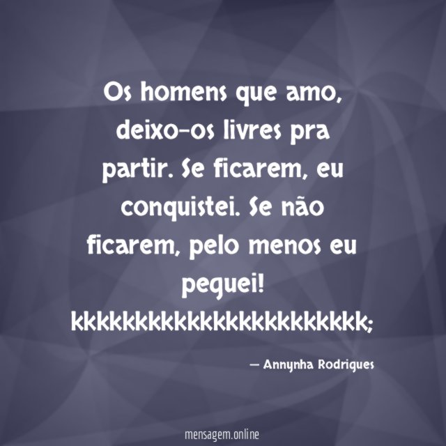 Os homens que amo