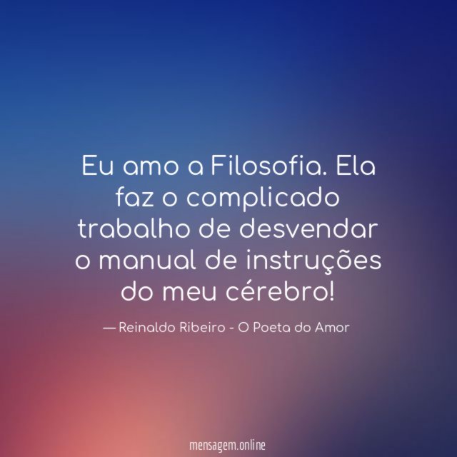 Eu amo a Filosofia