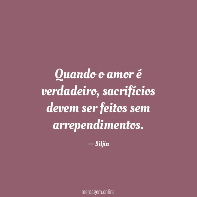Quando o amor é verdadeiro