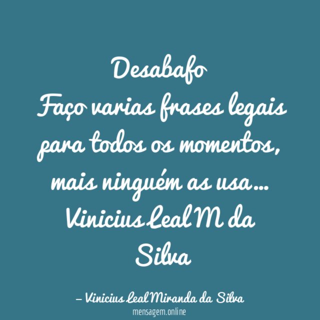 Desabafo