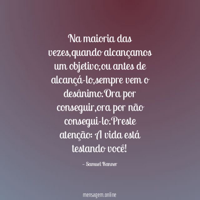Na maioria das vezes