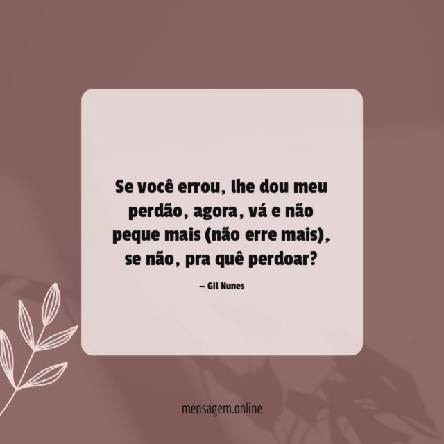 Se você errou