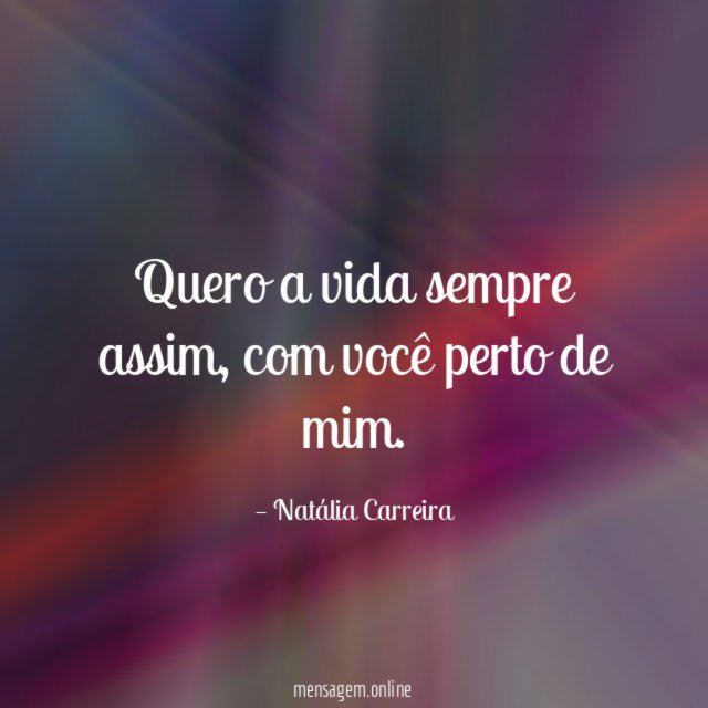 Quero a vida sempre assim