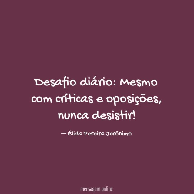Desafio diário