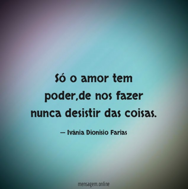 Só o amor tem poder