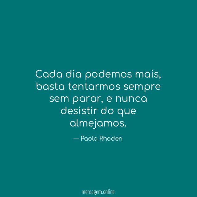 Cada dia podemos mais