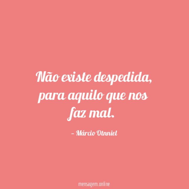 Não existe despedida