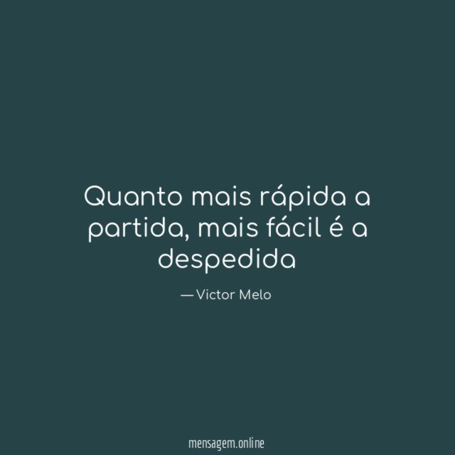Quanto mais rápida a partida