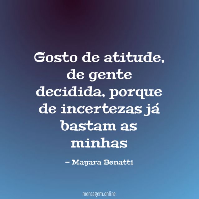 Gosto de atitude