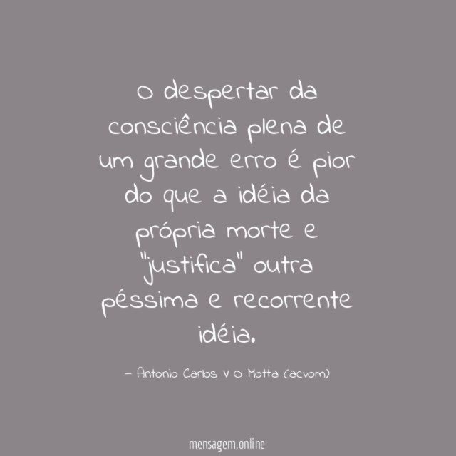 O despertar da consciência plena de um grande