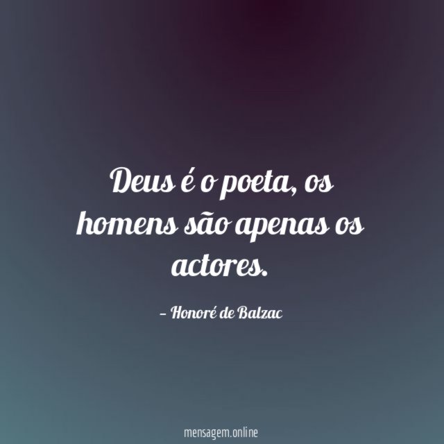 Deus é o poeta