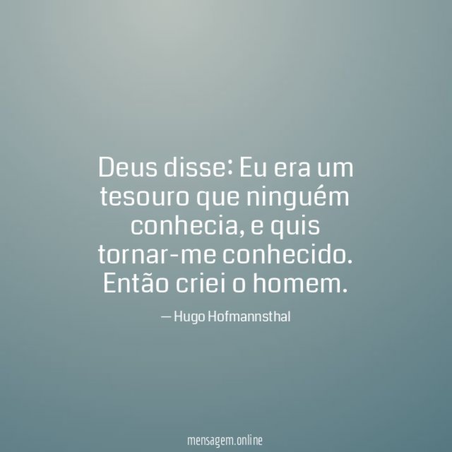 Deus disse