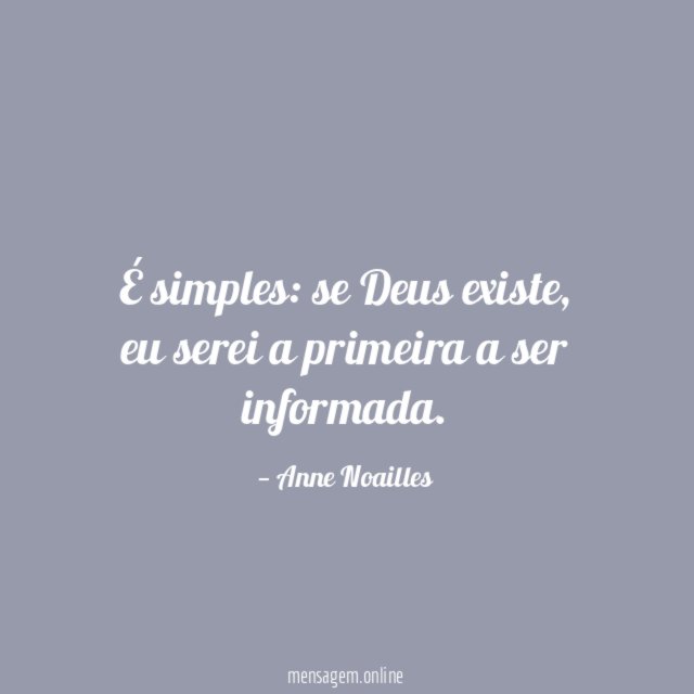 É simples