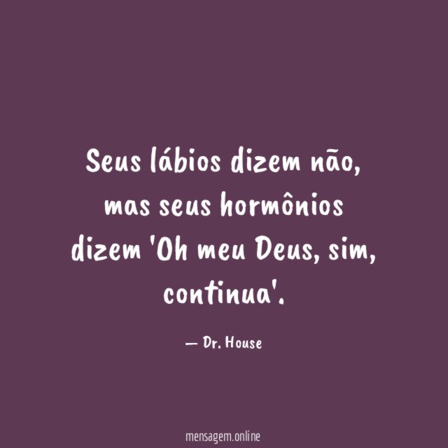 Seus lábios dizem não