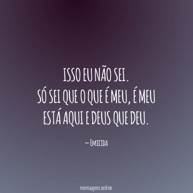 Isso eu não sei