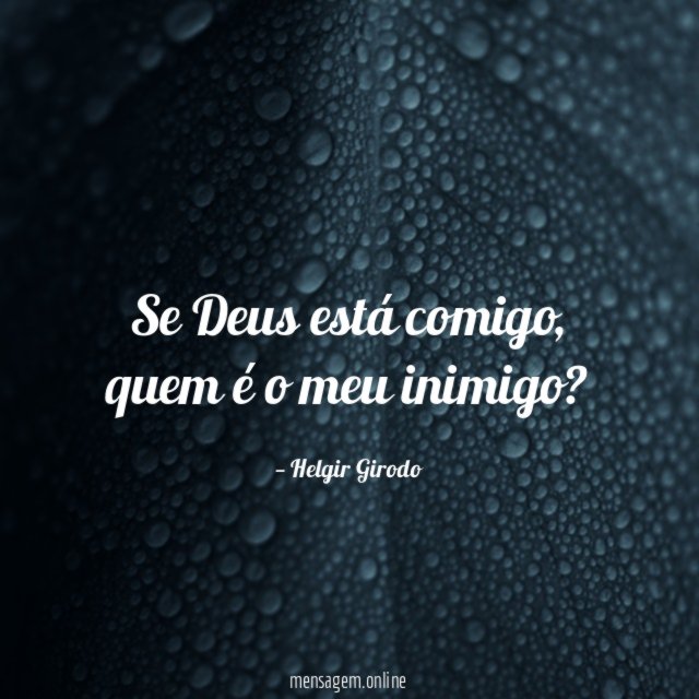 Se Deus está comigo