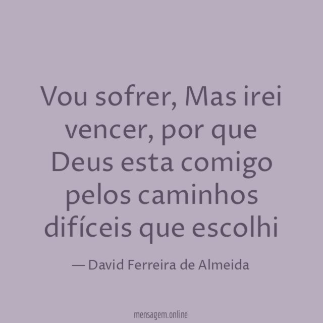 Vou sofrer