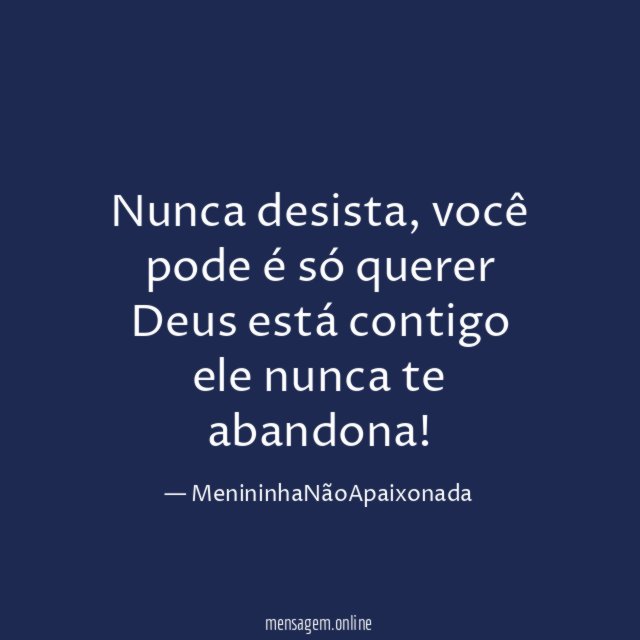 Nunca desista