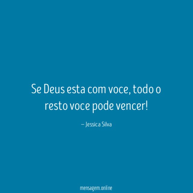 Se Deus esta com voce