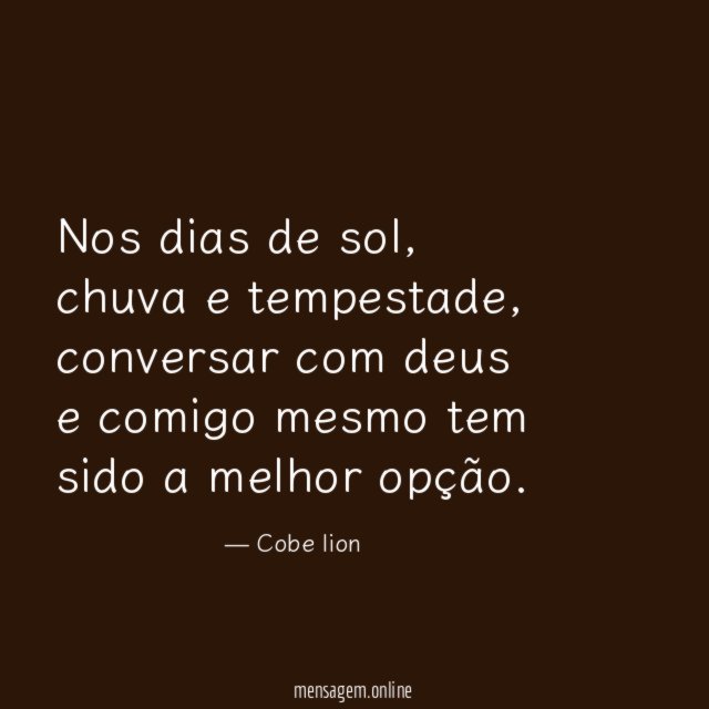 Nos dias de sol