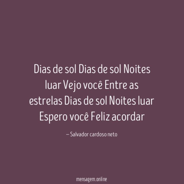 Dias de sol