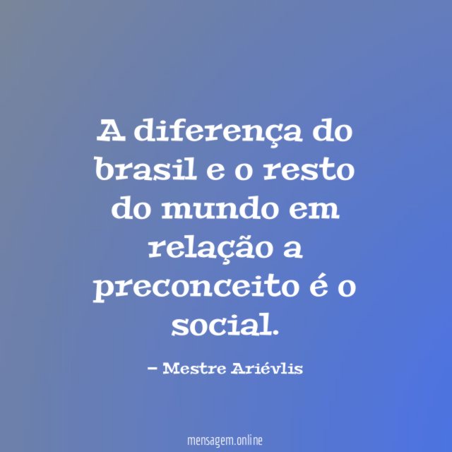 A diferença do brasil e o resto do